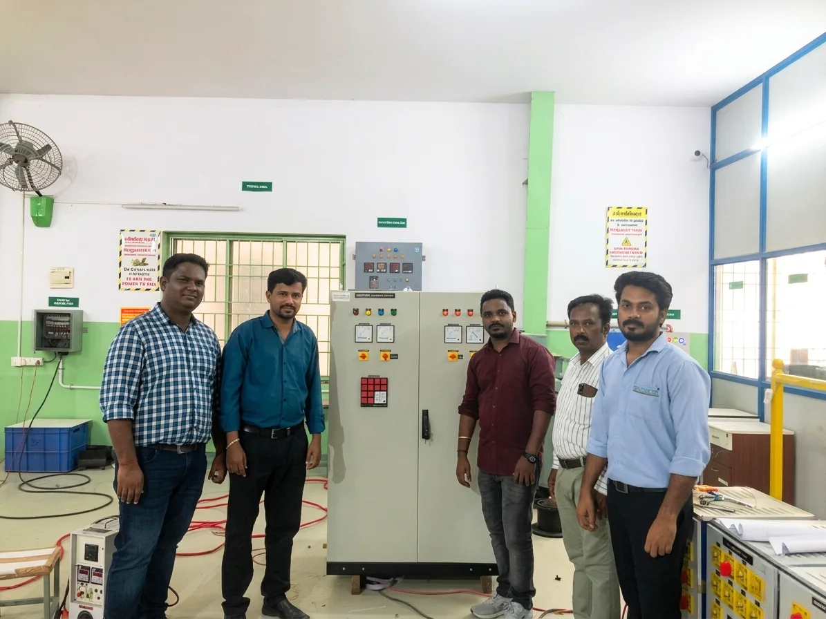 Voltech dual mode battery charger factory inspection - FCBC manufacturing facility in Chennai, India