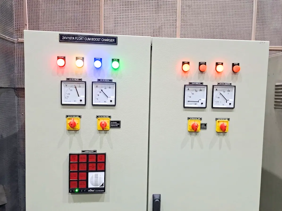 Voltech battery charger substation installation for airport DC auxiliary power